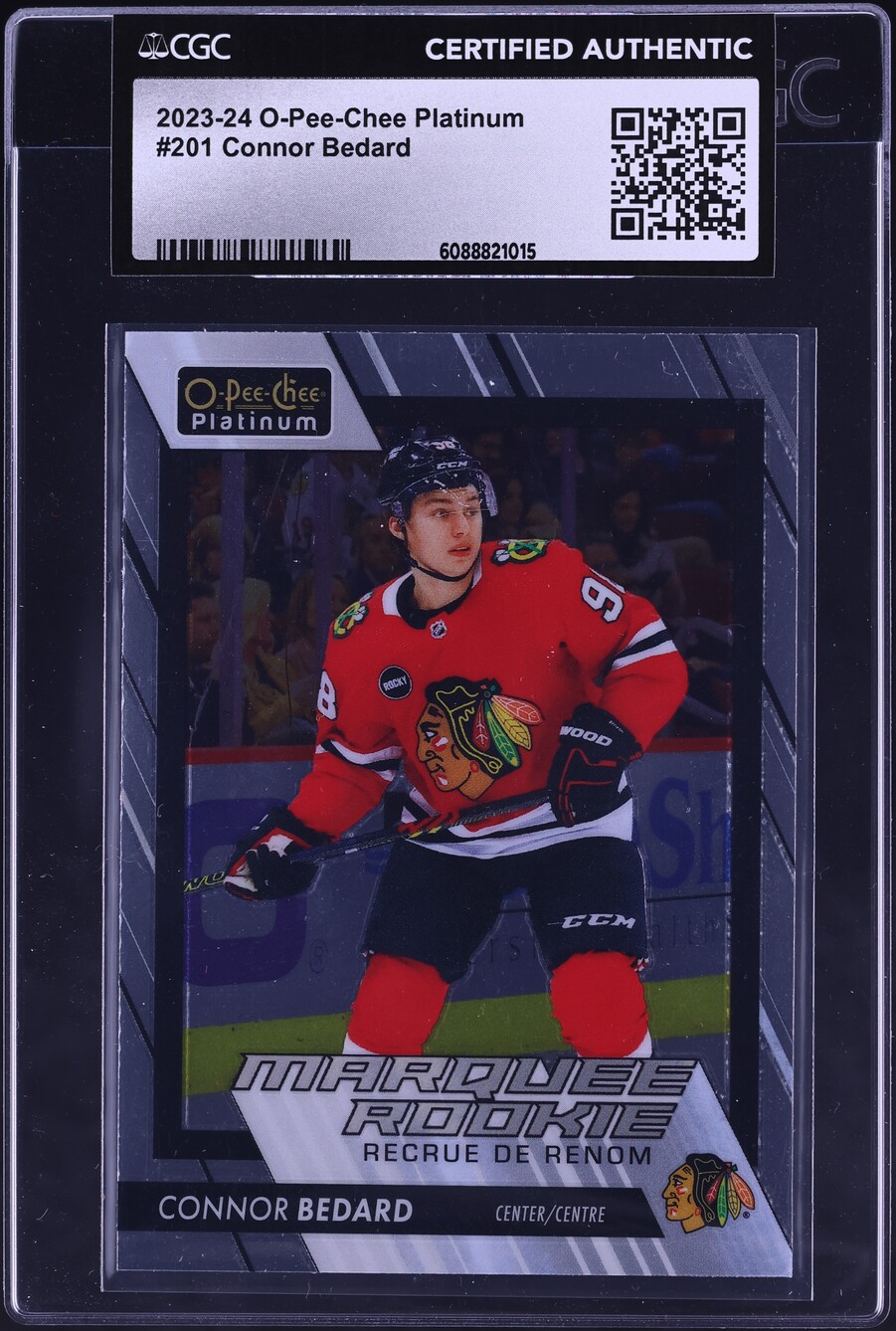 2023 O-Pee-Chee Platinum Connor Bedard ROOKIE #201 CGC AUTH