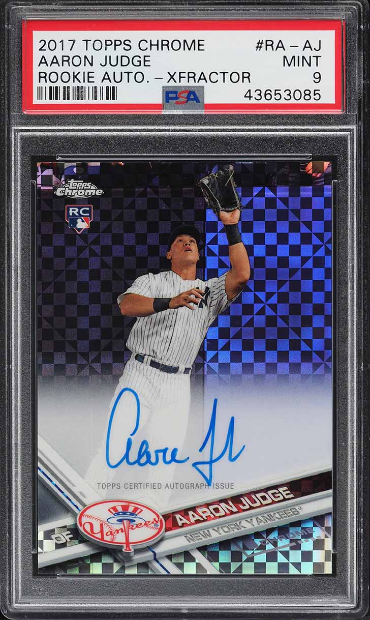 2017 Topps Chrome Update Refractor Aaron Judge ROOKIE /250 #HMT40