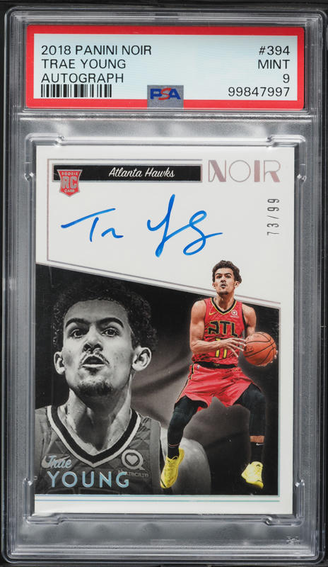 その他 TRAE YOUNG ROOKIE TICKET AUTO HOLO PSA 9 2018 Contenders Optic Trae Young Rookie Ticket ON CARD AUTO #124