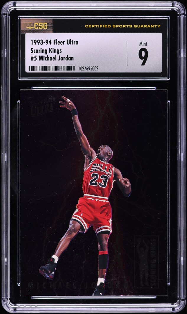 1993 Ultra Scoring Kings Michael Jordan #5 CSG 9 MINT - Photo 1