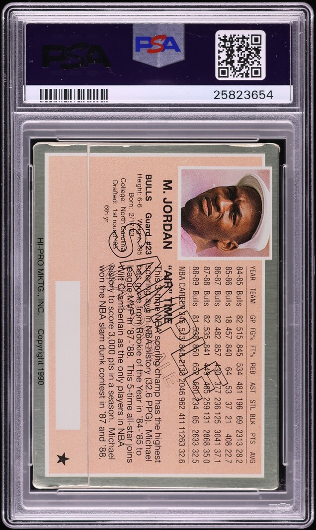1990 Action Packed Promo Gold Michael Jordan PSA 9 MINT - Photo 2