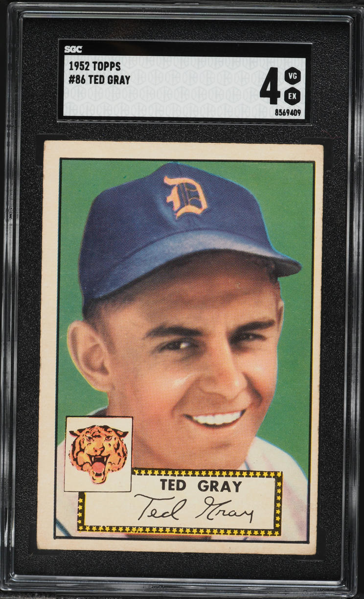 1952 Topps Ted Gray #86 SGC 4 VGEX