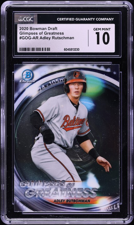 2020 Bowman Chrome Orange Shimmer Refractor Adley Rutschman RC