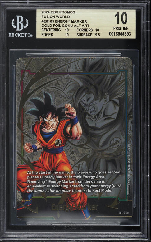 2024 Dragon Ball Super Fusion World Energy Marker Gold Goku CGC