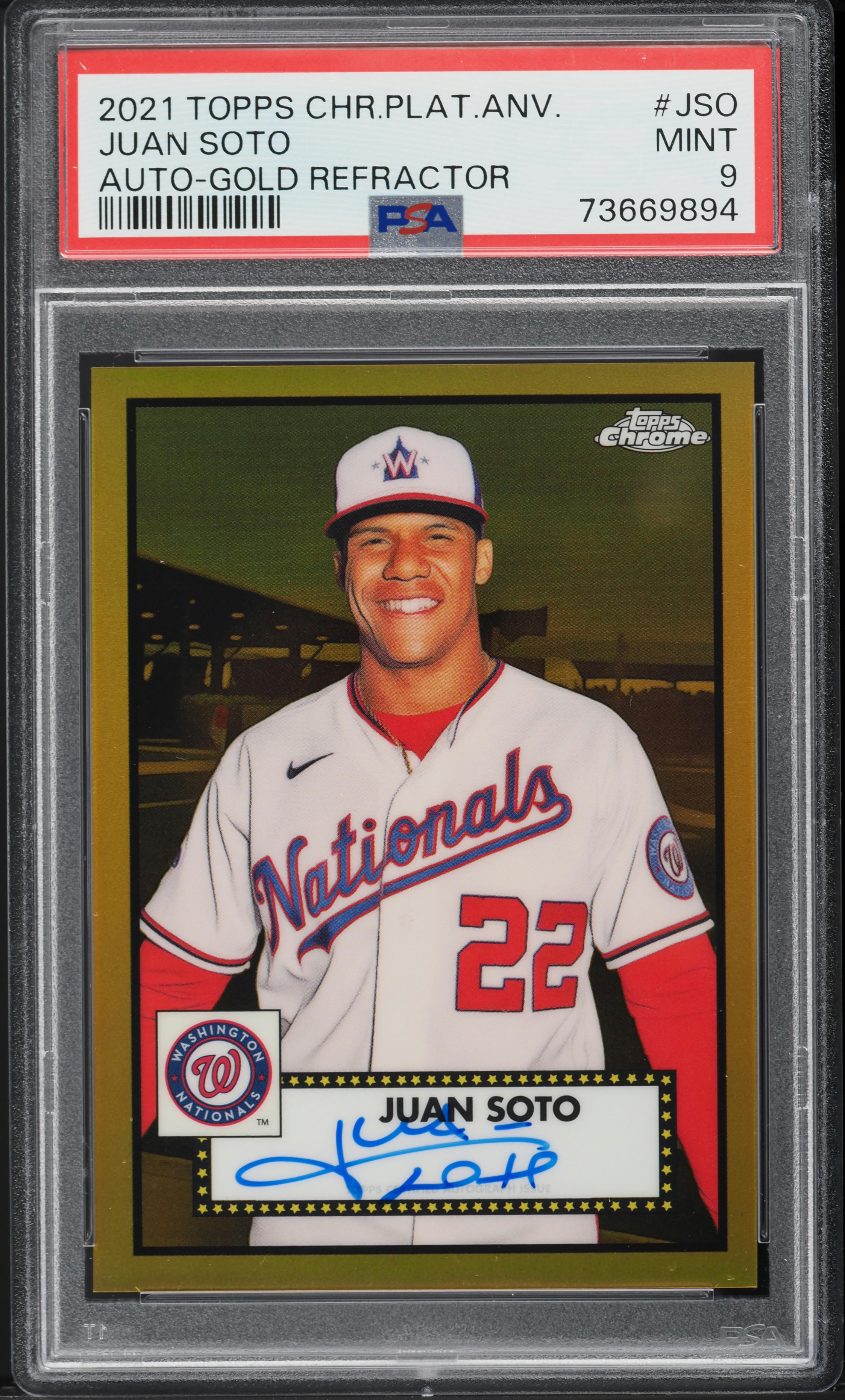 その他 Juan Soto auto psa10 topps Graded 2018 Topps Chrome Juan Soto #HMT55 Update Rookie RC