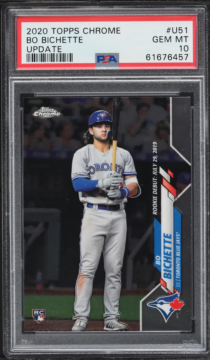 2020 Topps Chrome Update Bo Bichette ROOKIE #U-51 PSA 10 GEM MINT