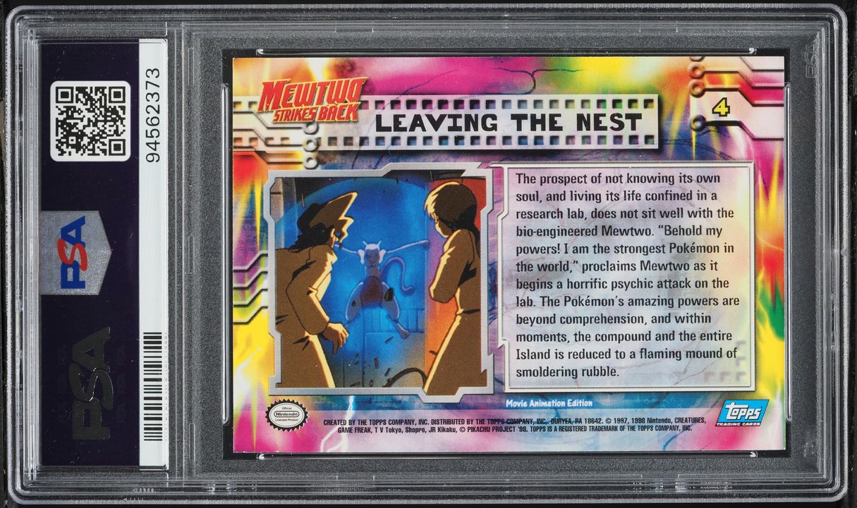 1999 Topps Pokemon The Movie Edition Leaving The Nest-Foil Movie Edition #4 PSA 10 GEM MINT