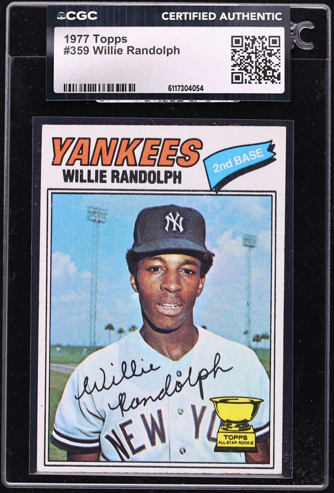 1977 Topps Willie Randolph #359 CGC AUTH