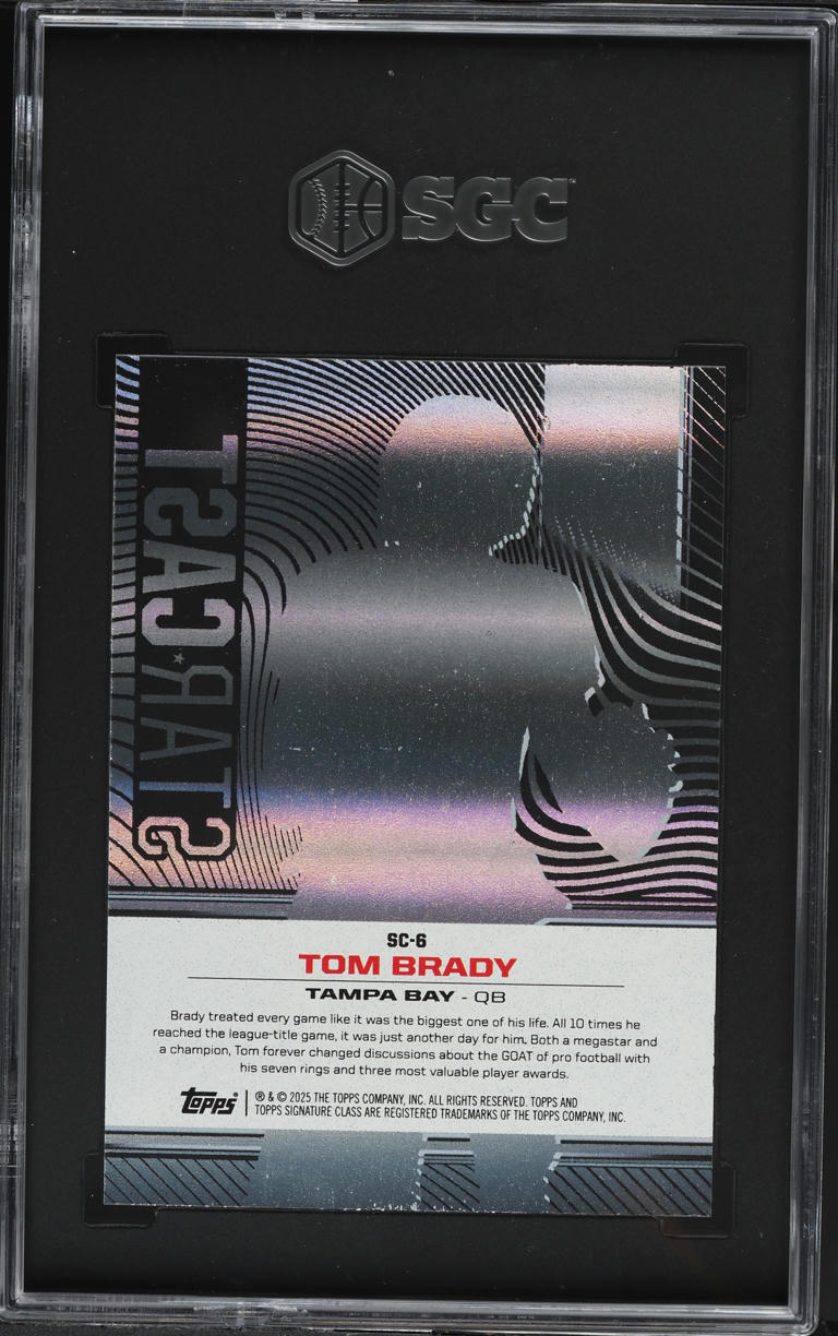 2024 Topps Signature Class Star Cast Tom Brady #SC-6 SGC 9.5 MINT+
