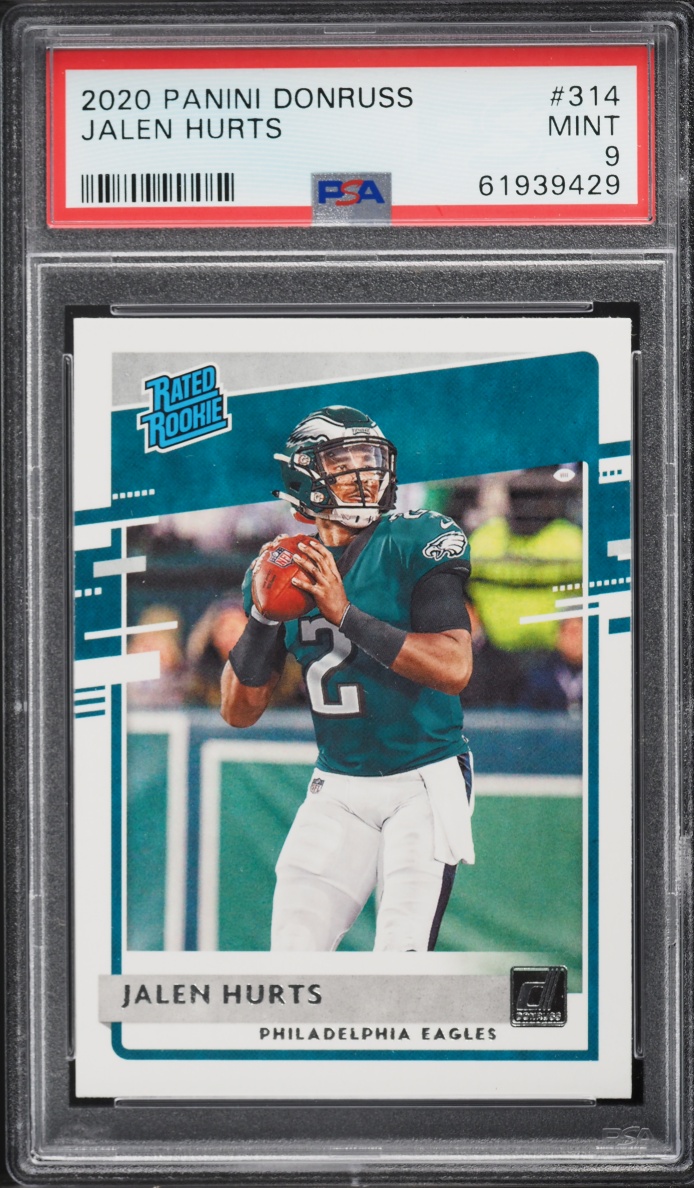 2020 Donruss Football Jalen Hurts ROOKIE #314 PSA 9 MINT