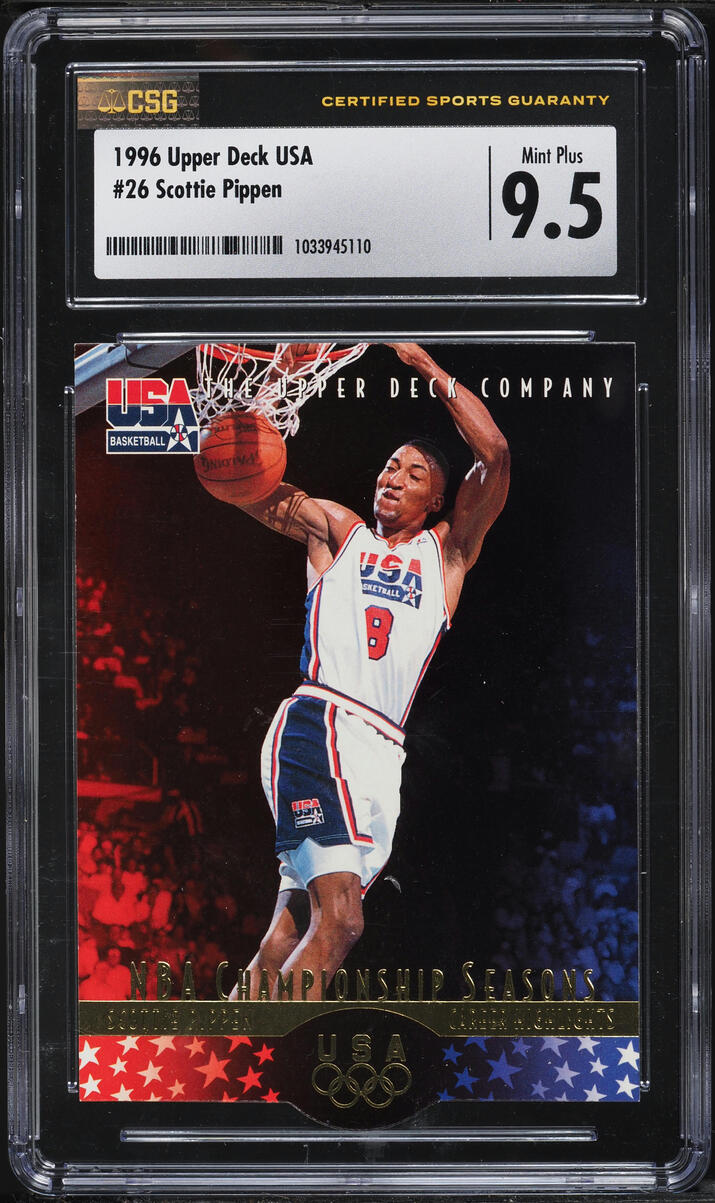 1996 Upper Deck USA Scottie Pippen #26 CSG 9.5 MINT+