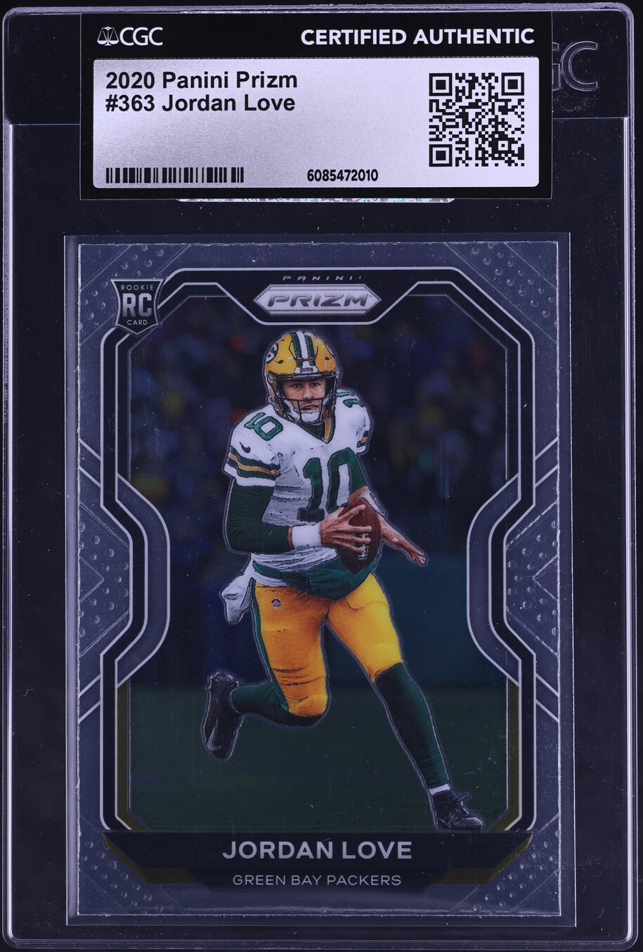 2020 Panini Prizm Jordan Love ROOKIE #363 CGC AUTH