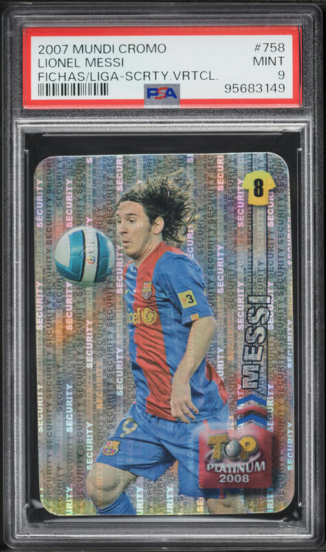 2007 Mundicromo Las Fichas De La Liga Lionel Messi #542 PSA 8 NM