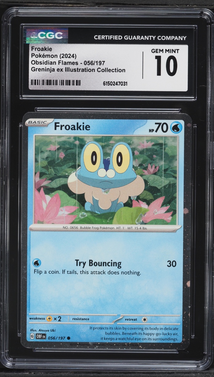 2024 Pokemon Scarlet & Violet Promo Obsidian Flames Froakie #56 CGC 10 GEM MINT