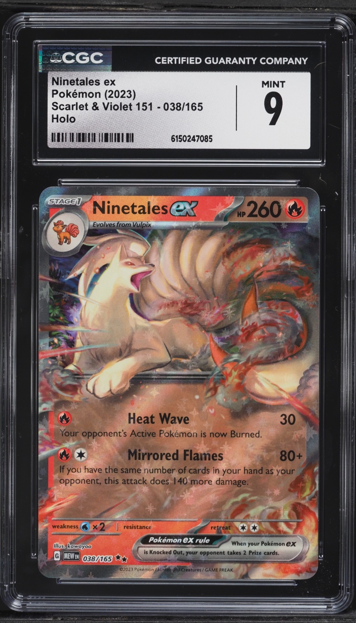 2023 Pokemon Scarlet & Violet 151 Holo Ninetales ex #38 CGC 9 MINT