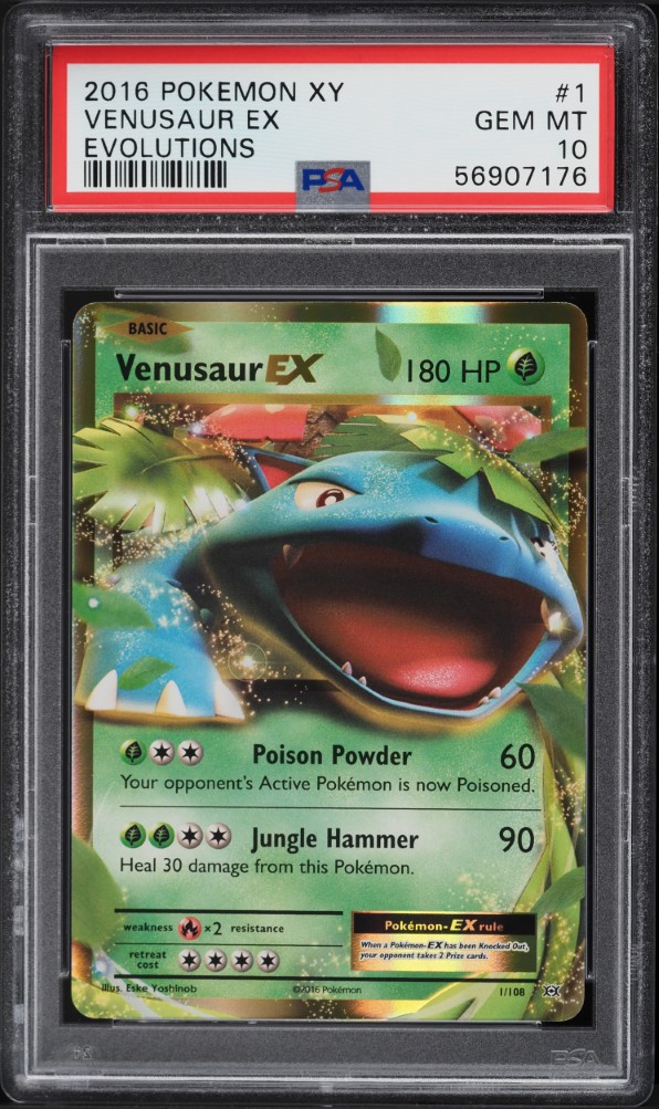 2016 Pokemon XY Evolutions Venusaur EX #1 PSA 10 GEM MINT