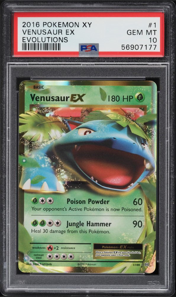 2016 Pokemon XY Evolutions Venusaur EX #1 PSA 10 GEM MINT