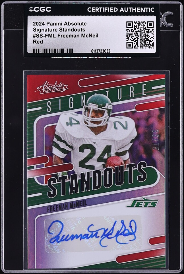 2024 Absolute Standouts Red Freeman McNeil AUTO /75 #SS-FML CGC AUTH