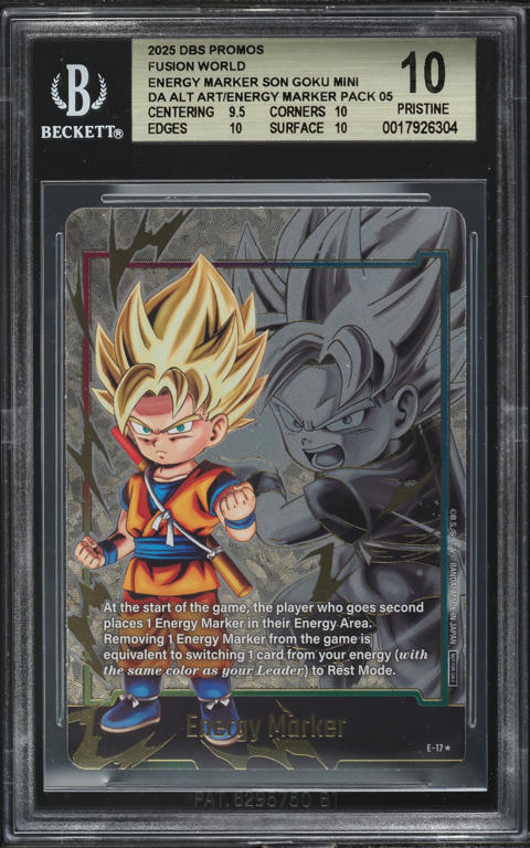 2024 DBS Fusion World Pack 01 Gold Energy Marker Goku #E01-05 CGC