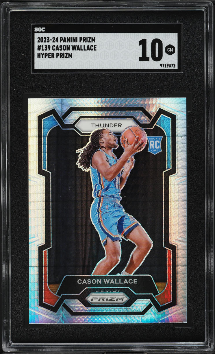 2023 Panini Prizm Hyper Cason Wallace ROOKIE #139 SGC 10 GEM MINT