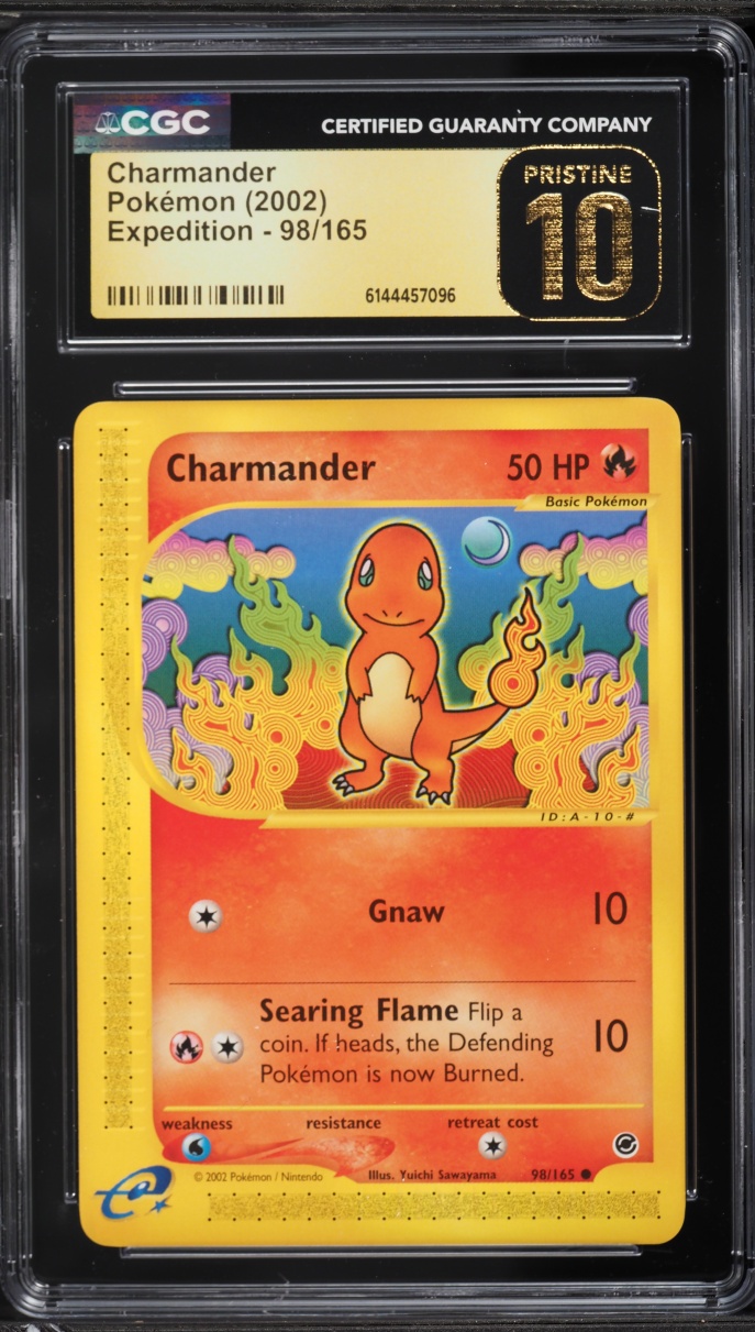 2002 Pokemon Expedition Charmander #98 CGC 10 PRISTINE
