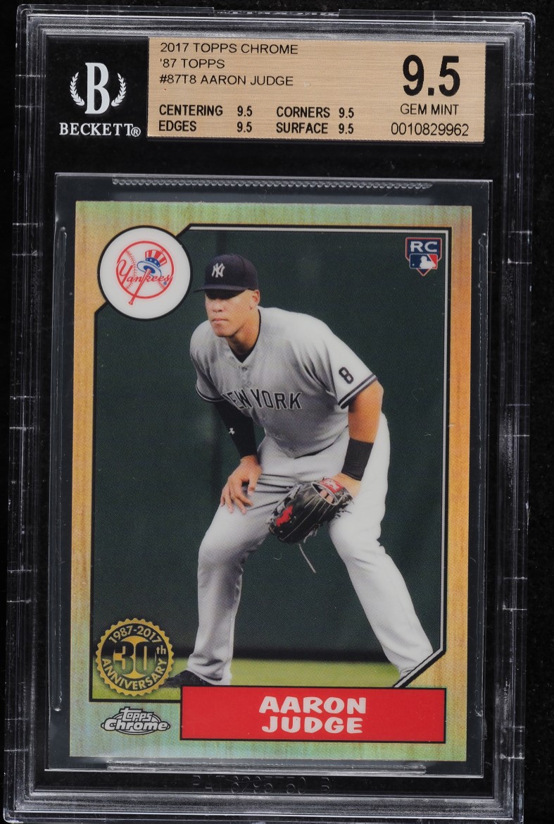 2017 Topps Chrome Aaron Judge ROOKIE #169 PSA 10 GEM MINT on