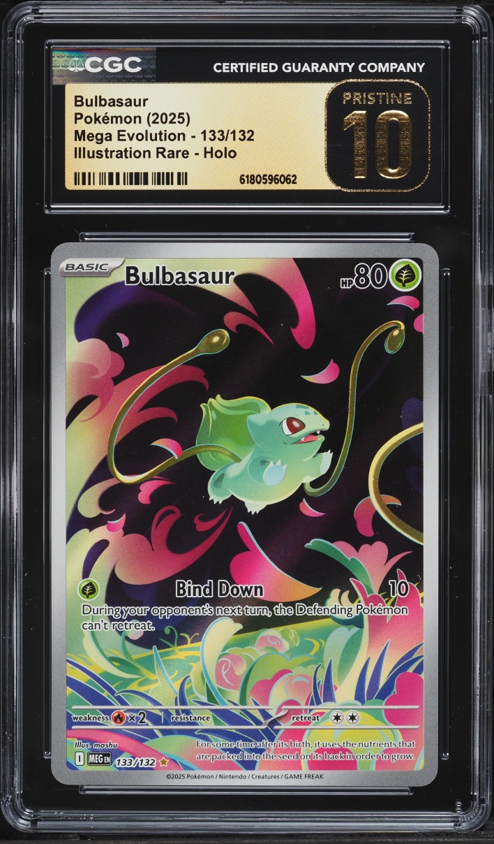 2025 Pokemon Mega Evolution IR Bulbasaur #133 CGC 10 PRISTINE