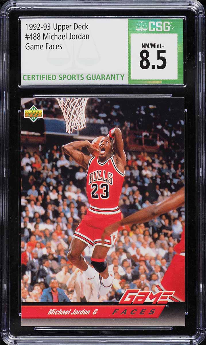 1992 Upper Deck Basketball Michael Jordan #488 CSG 8.5 NM-MT+