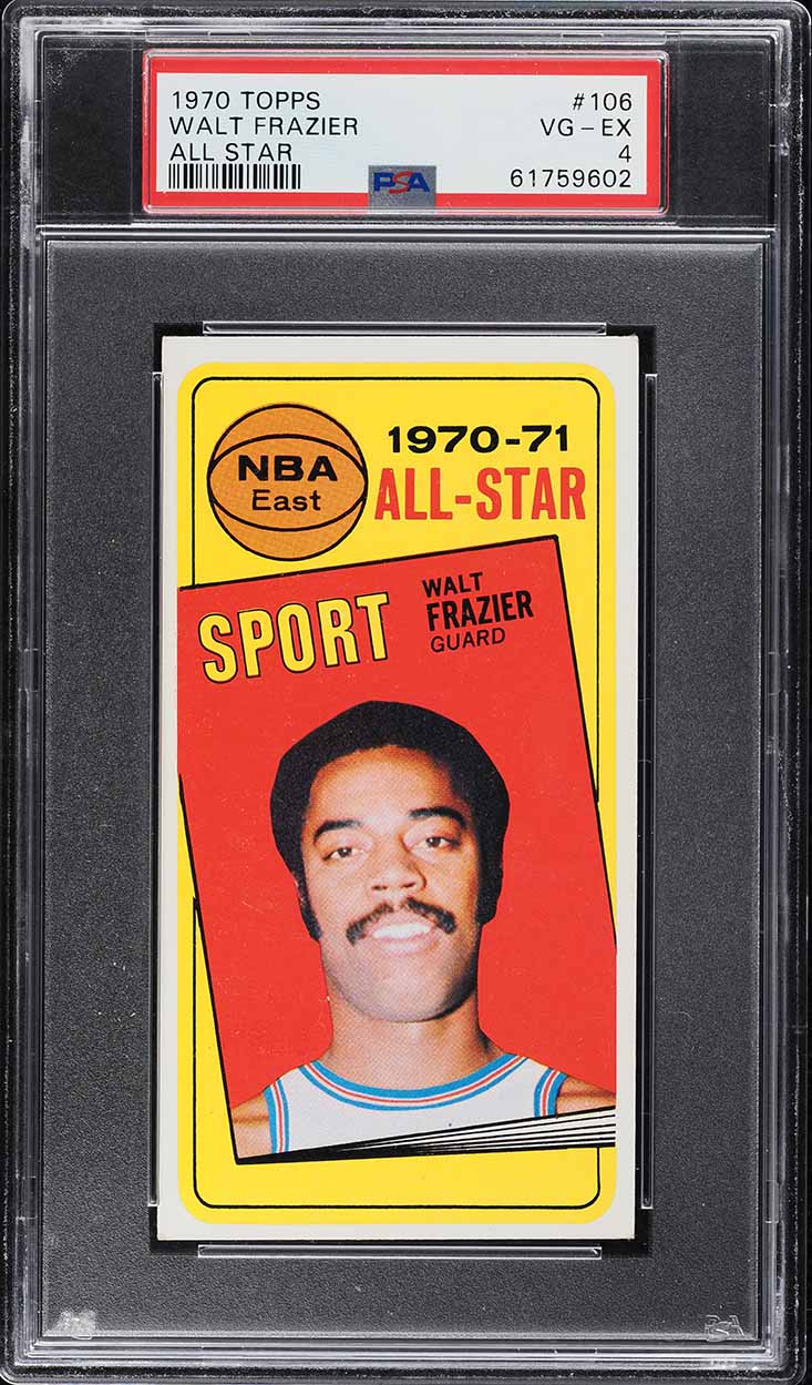 1970 Topps Basketball Walt Frazier ALL-STAR #106 PSA 4 VGEX