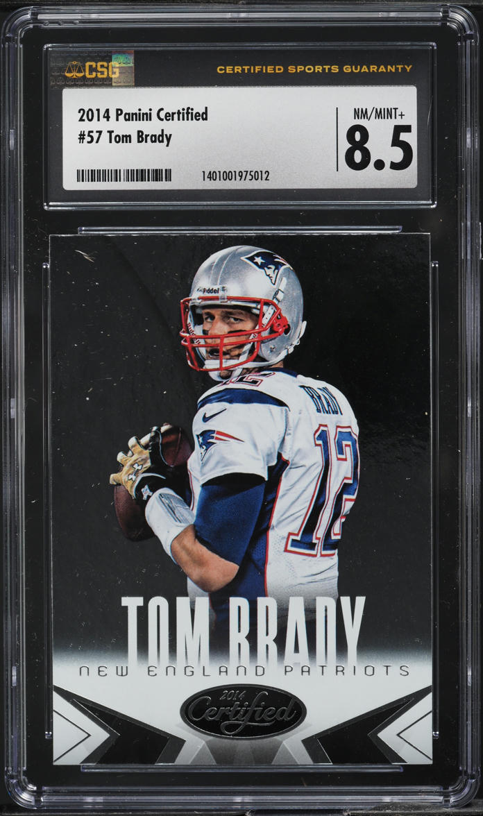 2014 Panini Certified Tom Brady #57 CSG 8.5 NM-MT+