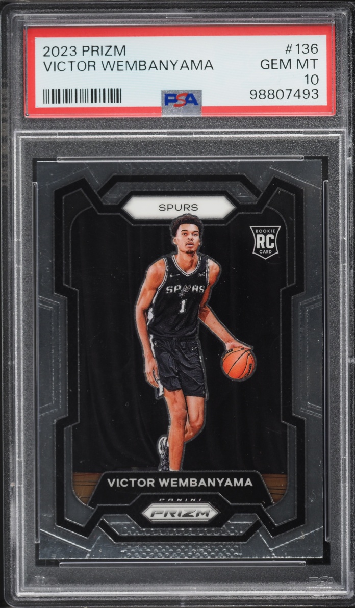 2023 Panini Prizm Victor Wembanyama ROOKIE #136 PSA 10 GEM MINT