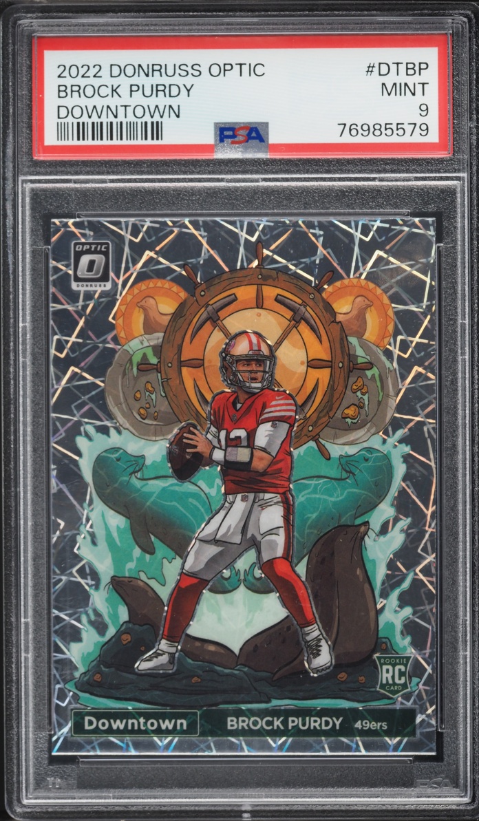2022 Donruss Optic Downtown Brock Purdy ROOKIE #DT-BP PSA 9 MINT