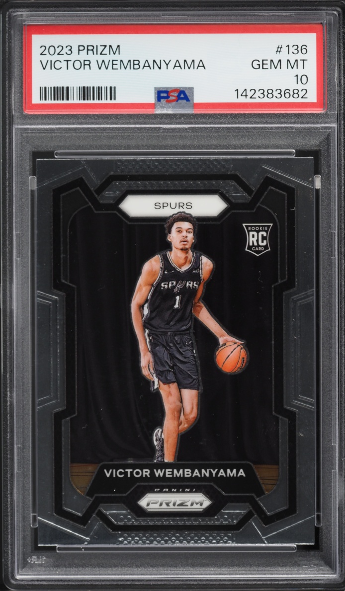 2023 Panini Prizm Victor Wembanyama ROOKIE #136 PSA 10 GEM MINT