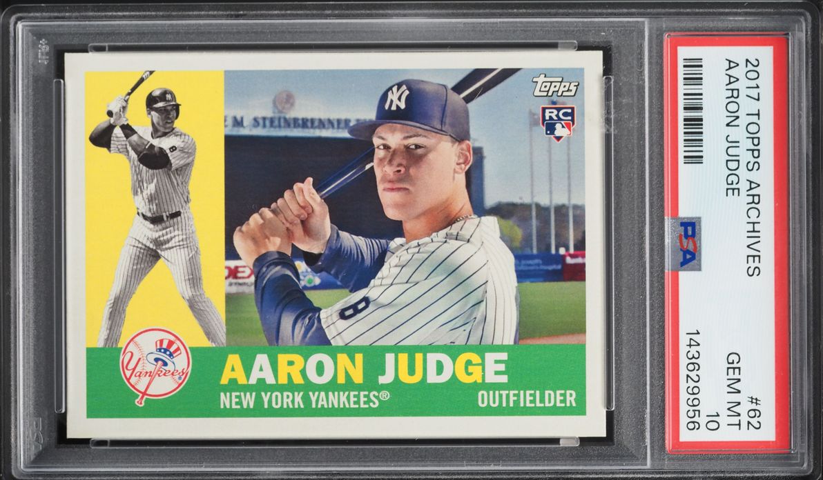 2017 Topps Archives Aaron Judge ROOKIE #62 PSA 10 GEM MINT