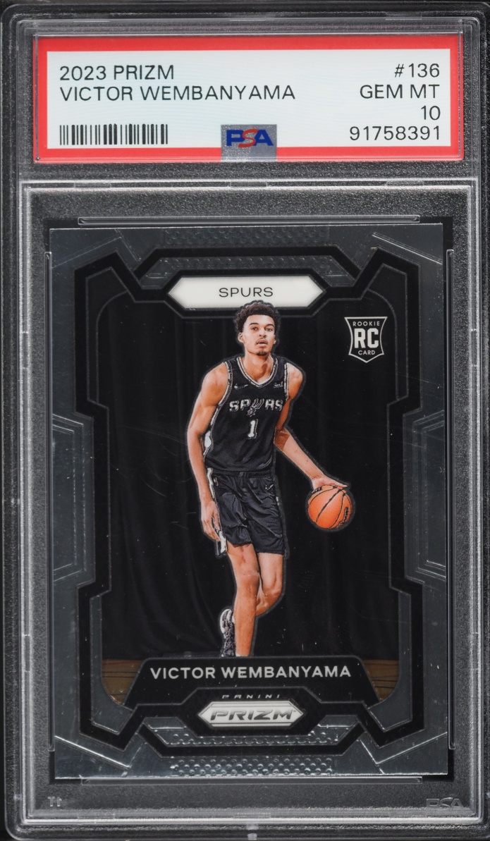 2023 Panini Prizm Victor Wembanyama ROOKIE #136 PSA 10 GEM MINT