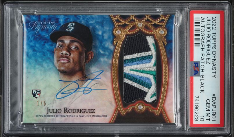 2022 Topps Chrome Update Julio Rodriguez ROOKIE #USC165 SGC 8.5 NM