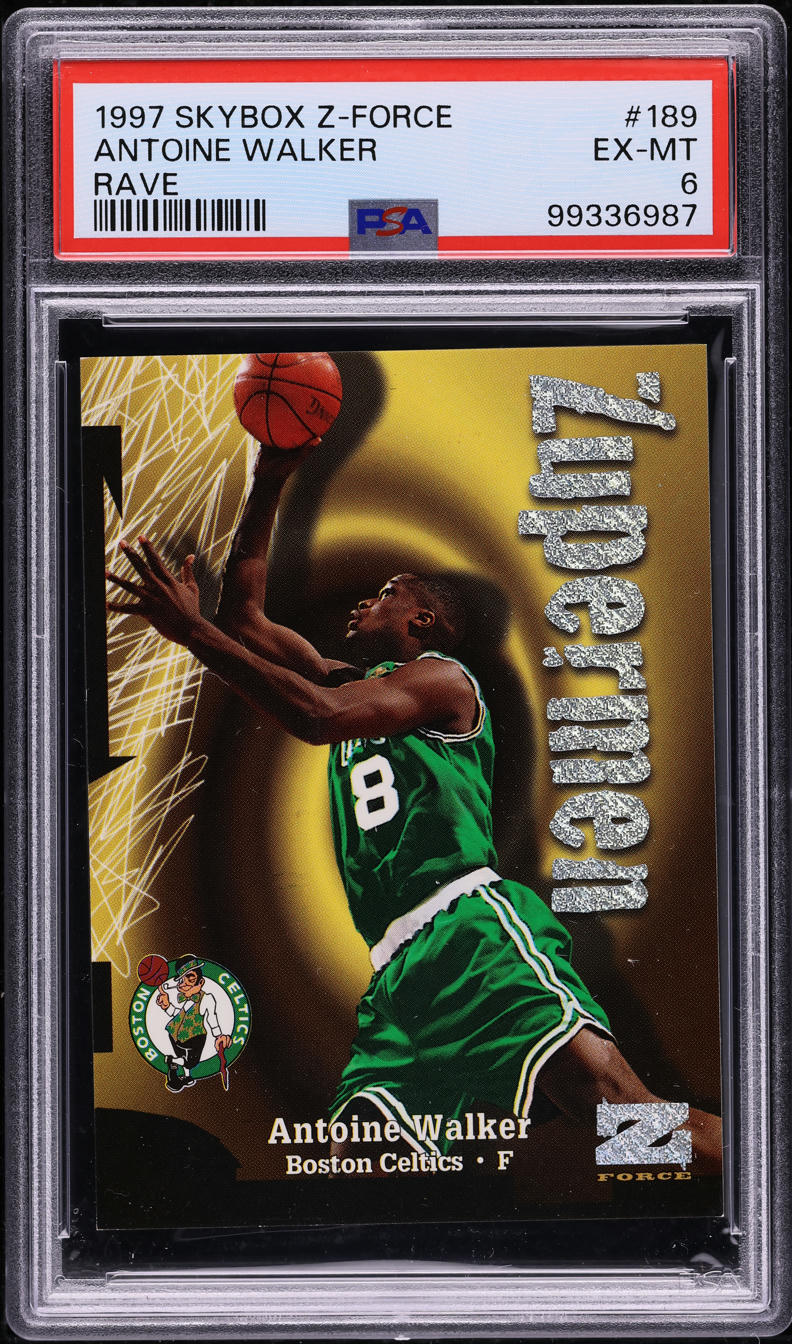 1997 Skybox Z-Force Rave Antoine Walker /399 #189 PSA 6 EXMT