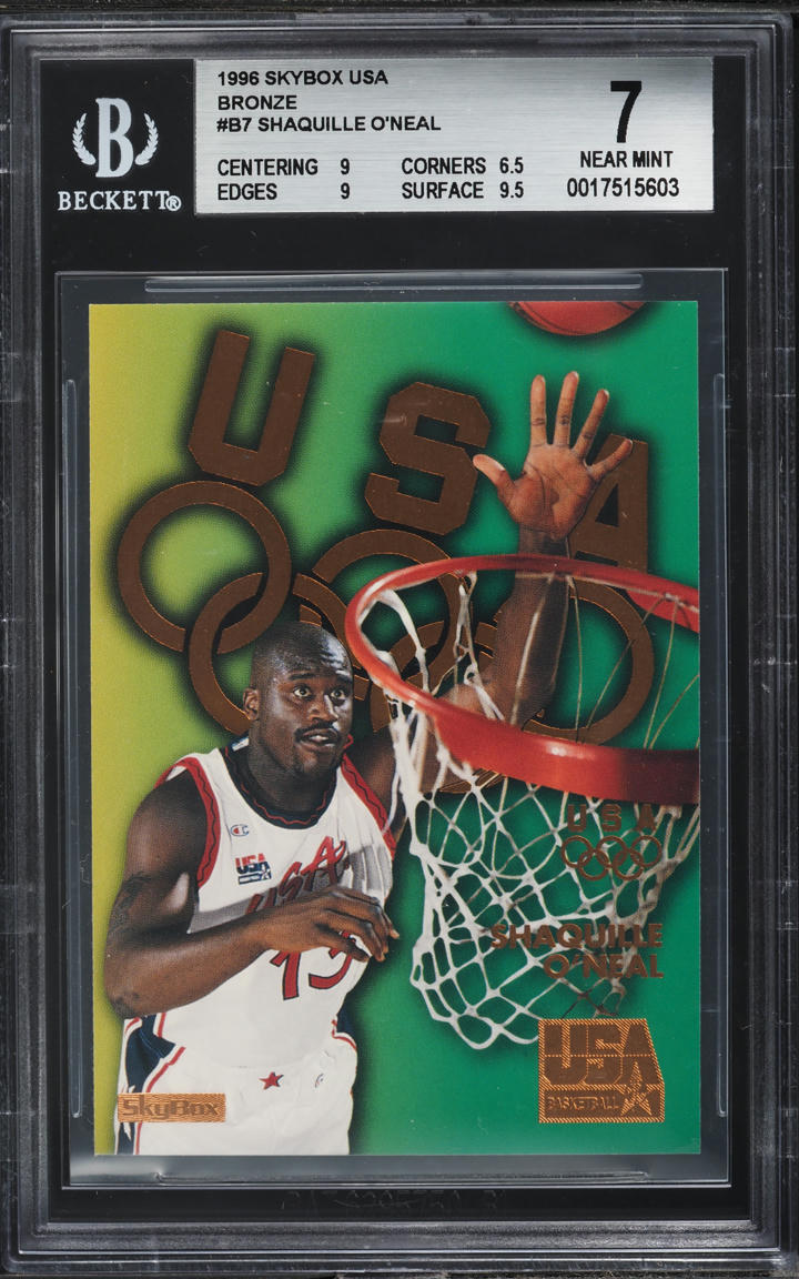 1996 Skybox USA Bronze Shaquille O'Neal #B7 BGS 7 NRMT