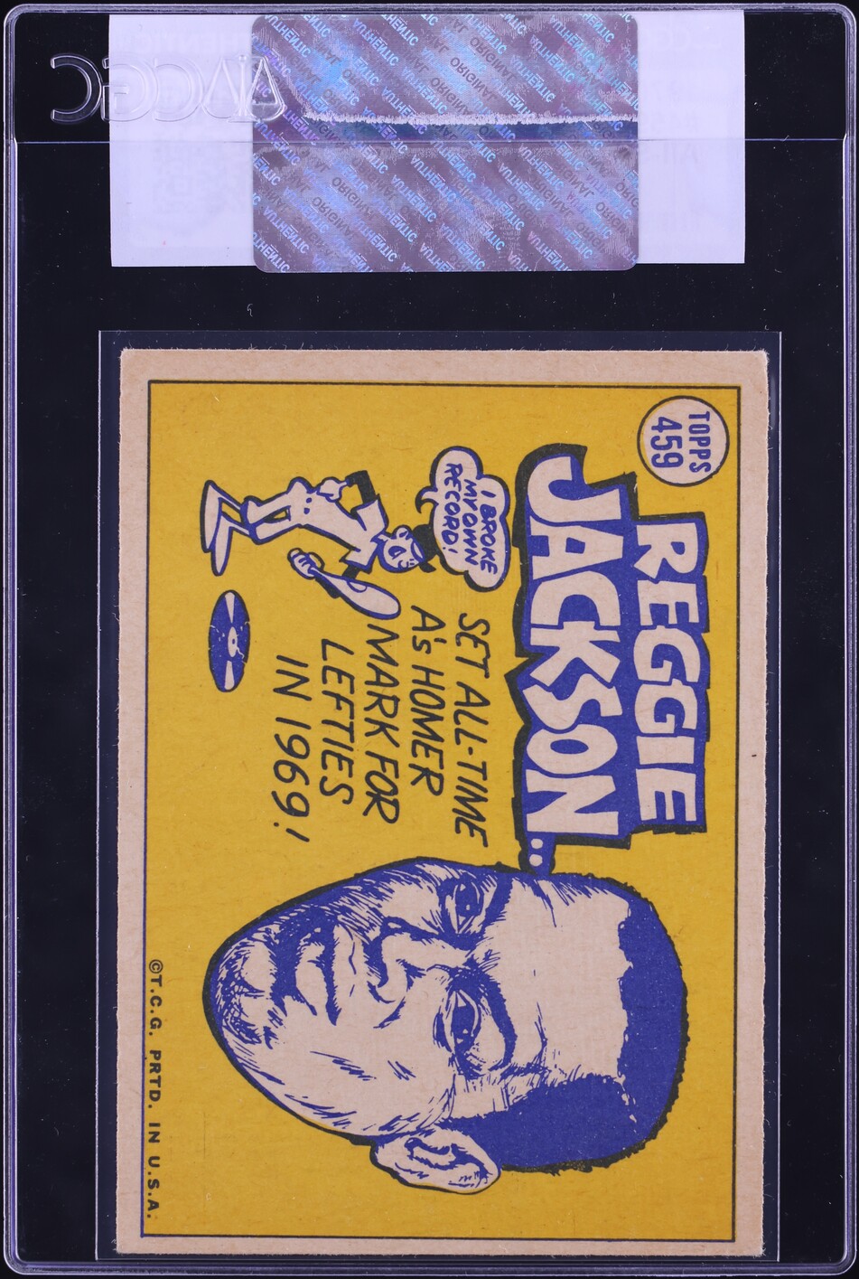 1970 Topps Reggie Jackson ALL-STAR #459 CGC AUTH