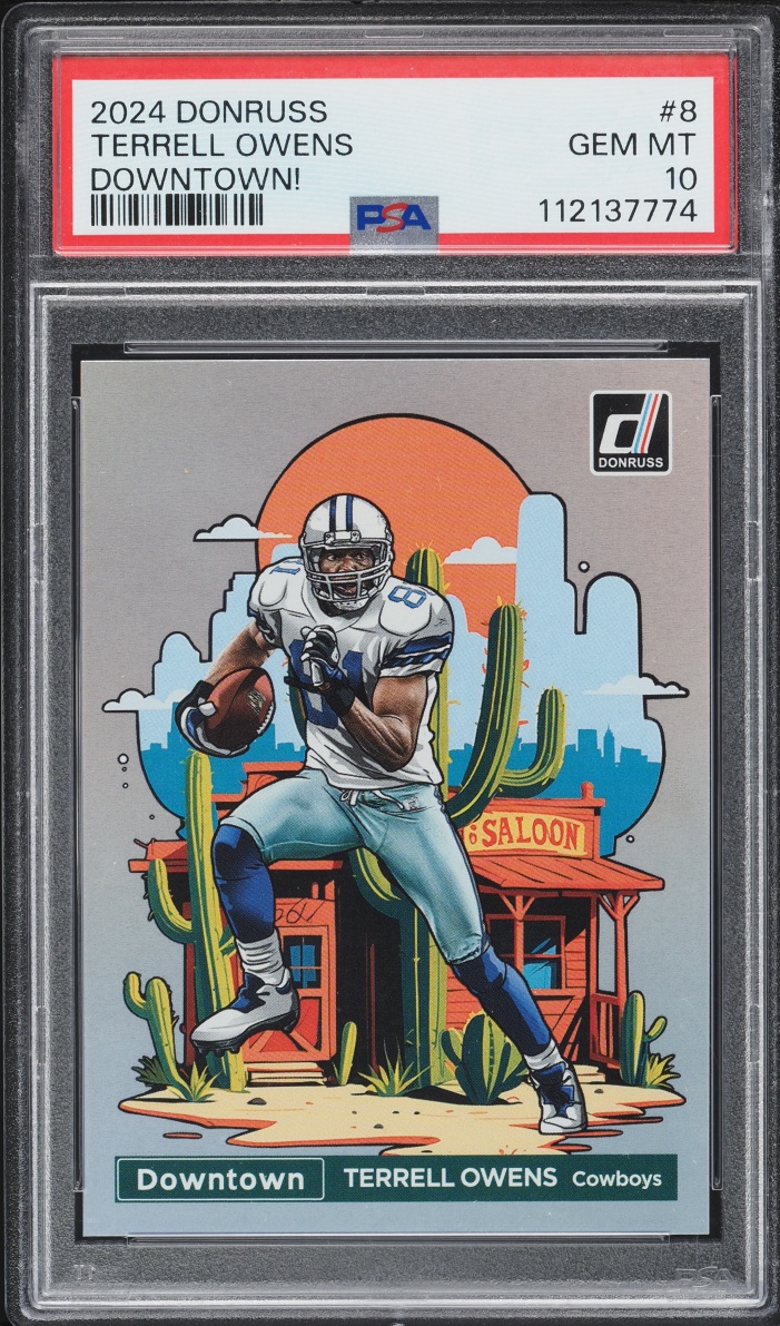 2024 Donruss Downtown Terrell Owens #8 PSA 10 GEM MINT