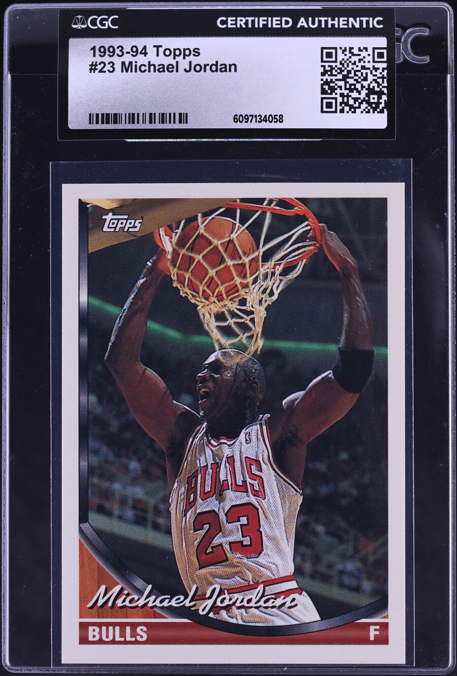 1993 Topps Basketball Michael Jordan #23 CGC AUTH