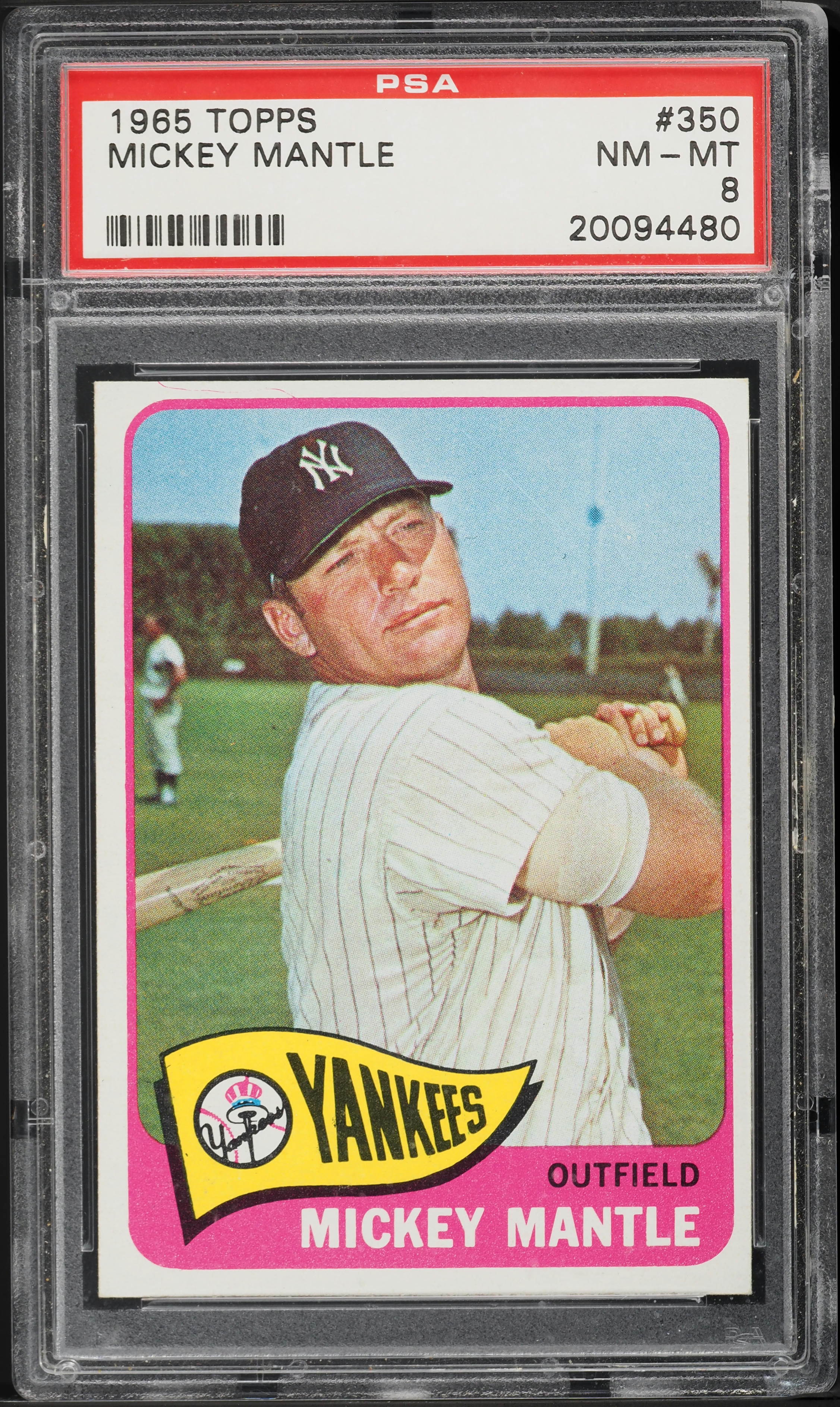 1965 Topps Mickey Mantle #350 PSA 8 NM-MT
