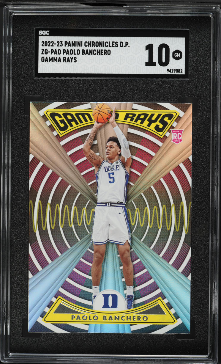 2022 Panini Chronicles Gamma Rays Paolo Banchero ROOKIE #ZG-PAO SGC 10 GEM MINT