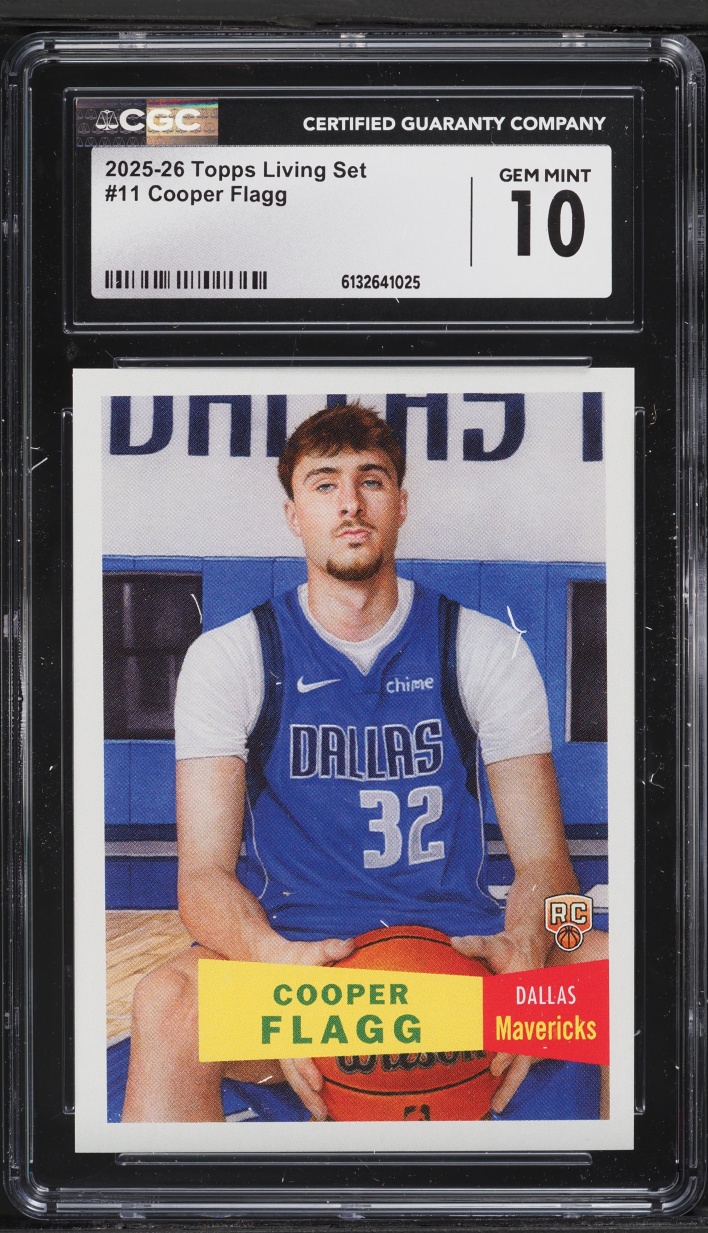 2025 Topps Living Set Cooper Flagg ROOKIE #11 CGC 10 GEM MINT