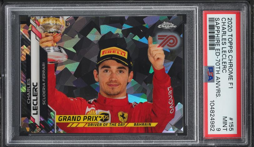 2020 Topps Chrome Formula 1 F1 Refractor Charles Leclerc #4 PSA 10