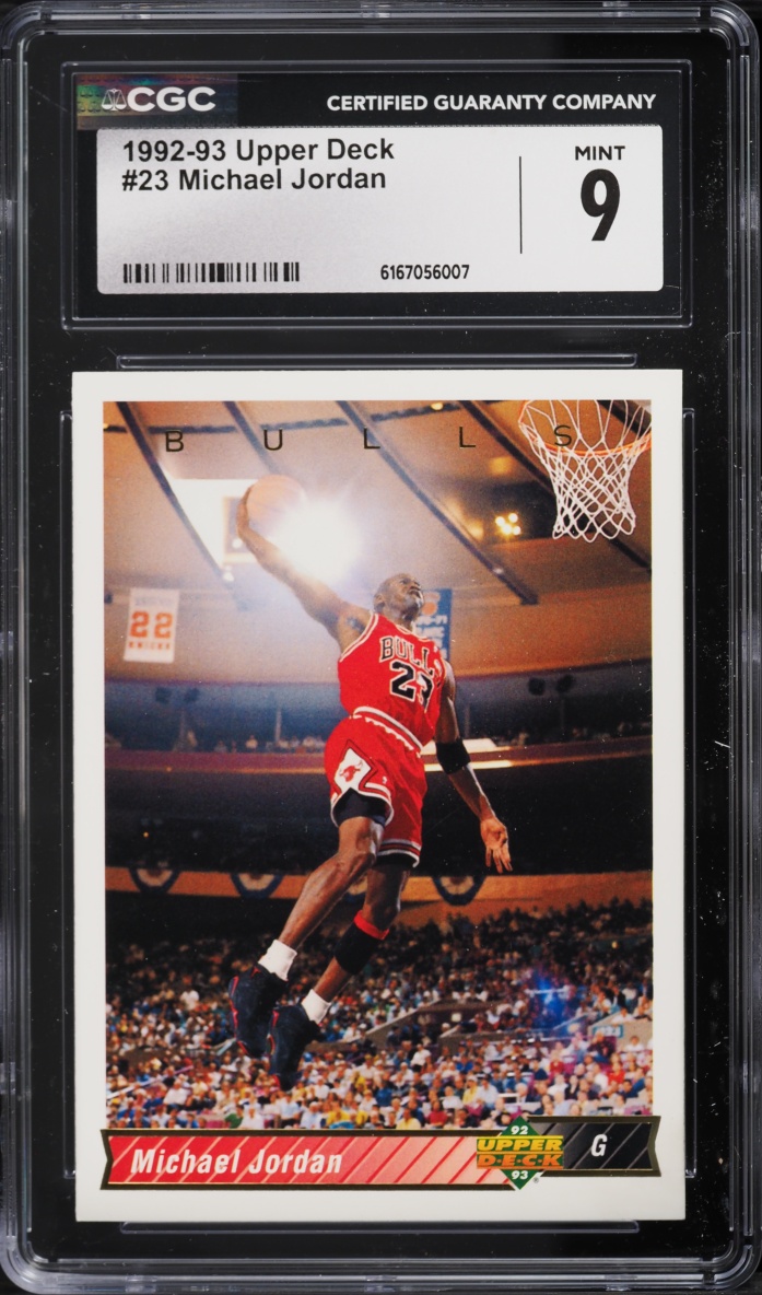 1992 Upper Deck Basketball Michael Jordan #23 CGC 9 MINT