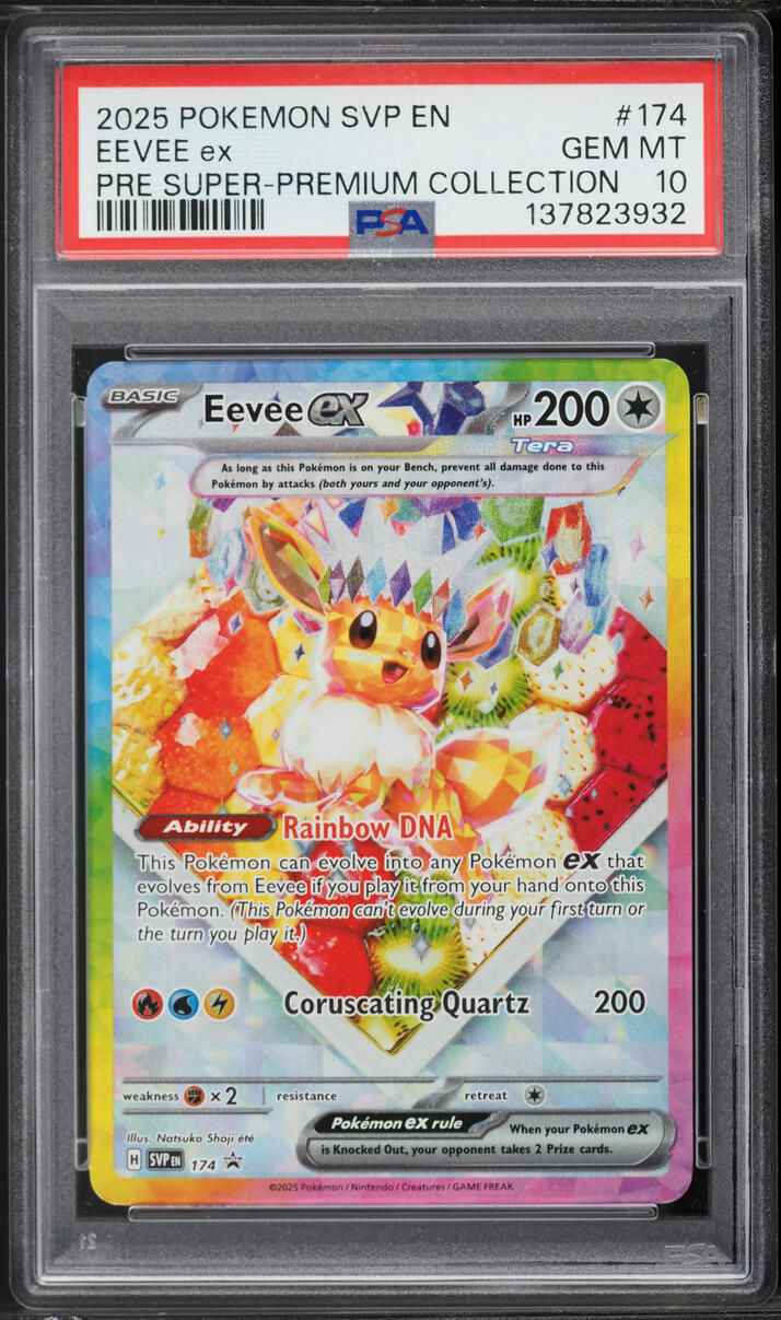 2025 Pokemon SV Promo Prismatic Evolutions Premium Holo Eevee EX #174 PSA 10 GEM MINT
