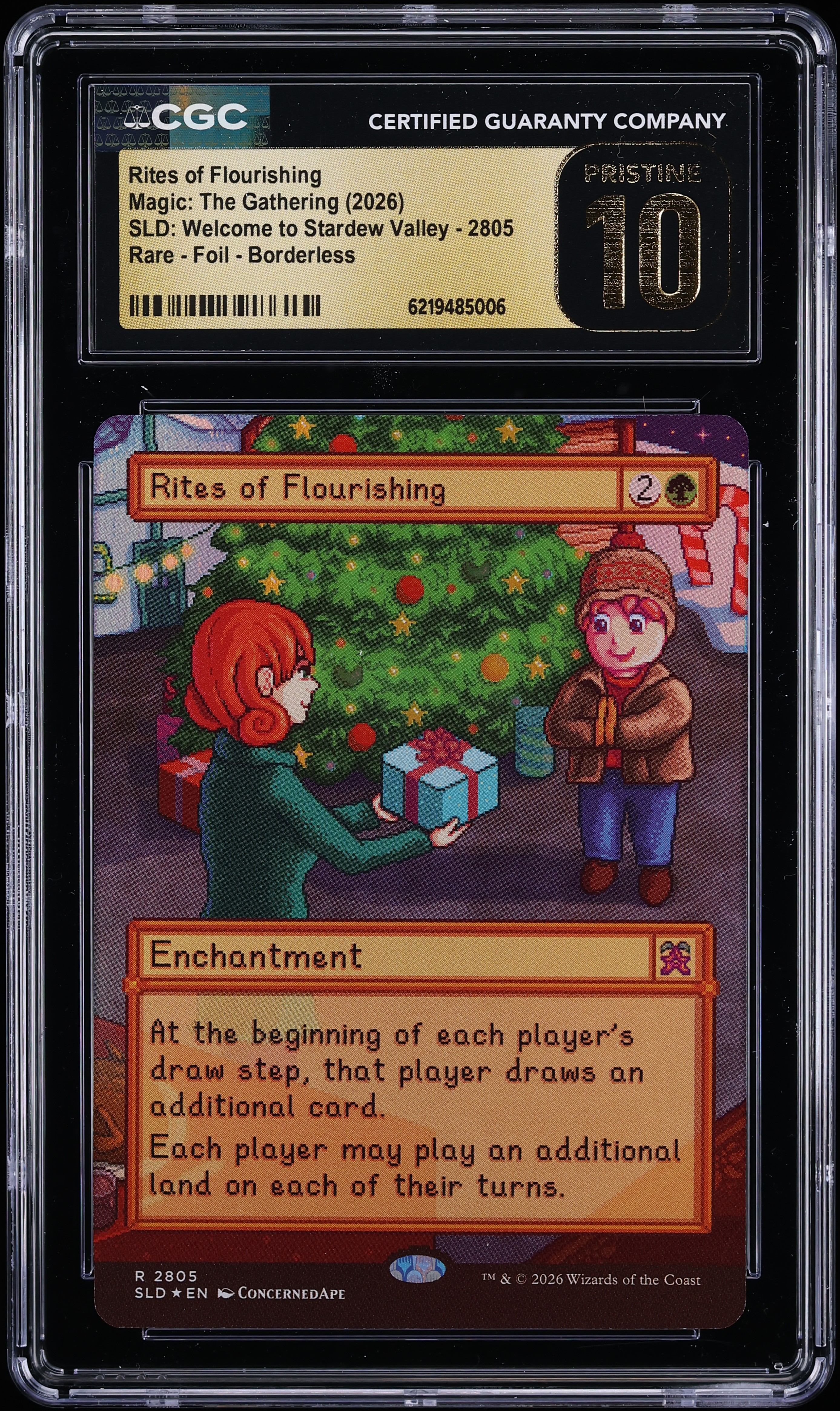 2026 MTG SLD Welcome To Stardew Valley Foil Borderless Rites Of Flourishing CGC 10 PRISTINE