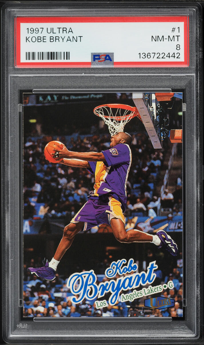 1997 Ultra Basketball Kobe Bryant #1 PSA 8 NM-MT