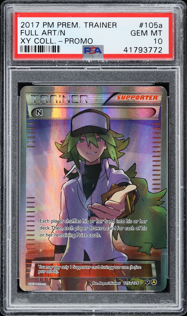 2017 Pokemon XY Promo Premium Trainer Full Art N #105a PSA 10 GEM MINT
